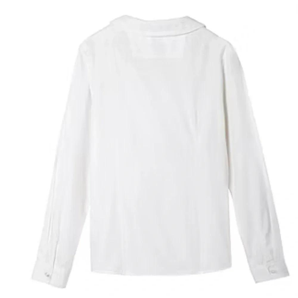 French Toast Kid Girls Long Sleeve Fitted Regular Fit Button-Down Shirt size 10 - Picture 2 of 4